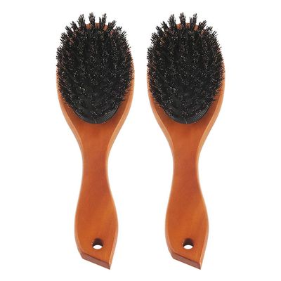Uonlytech 2pcs Bristle Hair Brush for Women Scalp Comb Curved Brush for Tangled Hair Massage Comb