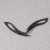 2pcs Stainless Steel Eyebrow Clip Eyebrow Tweezers Slant Tip for Men and Women (Black) view 2