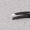2pcs Stainless Steel Eyebrow Clip Eyebrow Tweezers Slant Tip for Men and Women (Black) view 4
