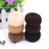 AnHua 2 Pcs Mesh Hair Shaper Styler Donut Former Ring Bun Maker Twist Tool DIY Foam Shaper (Black) view 2