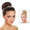 AnHua 2 Pcs Mesh Hair Shaper Styler Donut Former Ring Bun Maker Twist Tool DIY Foam Shaper (Black) view 3