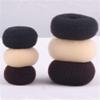 AnHua 2 Pcs Mesh Hair Shaper Styler Donut Former Ring Bun Maker Twist Tool DIY Foam Shaper (Brown) view 2