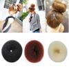 AnHua 2 Pcs Mesh Hair Shaper Styler Donut Former Ring Bun Maker Twist Tool DIY Foam Shaper (Brown) view 4