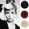 AnHua 2 Pcs Mesh Hair Shaper Styler Donut Former Ring Bun Maker Twist Tool DIY Foam Shaper (Beige) view 3