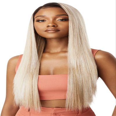 Outre LACEFRONT COLORBOMB Loose Straight Willow Tree Style Salon-Quality Colors Premium High Heat Resisitant Synthetic, Celebrity Baddies & Social Media Influencers Flaunting - KOURTNEY (DR4/CRMBL)