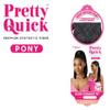 Outre Wrap Ponytail Pretty Quick Sleek Straight 16" (1B) view 4