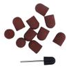 Pongnas 10pcs Portable Manicure Sanding Bands for Nail Drill, Nail Dedicated Head Grinding Sanding Polisher Sand Pedicure Tool with Sand Shaft(13 * 19) view 2
