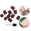 Pongnas 10pcs Portable Manicure Sanding Bands for Nail Drill, Nail Dedicated Head Grinding Sanding Polisher Sand Pedicure Tool with Sand Shaft(13 * 19) view 3