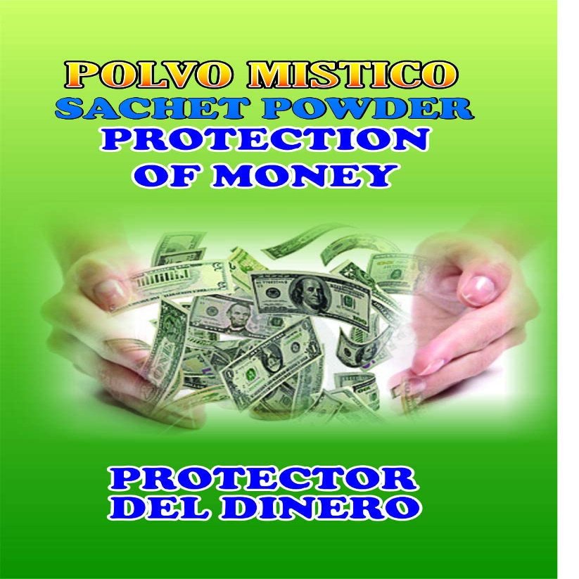 12 PIECES BRYBRADAN PROTECTION OF MY MONEY SACHET/PROTECTOR DE DINERO POLVO EN BOLSA 1/2 OZ 14 GR
