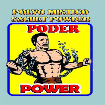 6 PIECES BRYBRADAN POWER SACHET POWDER/ PODER POLVO EN BOLSA 1/2 OZ 14 GR