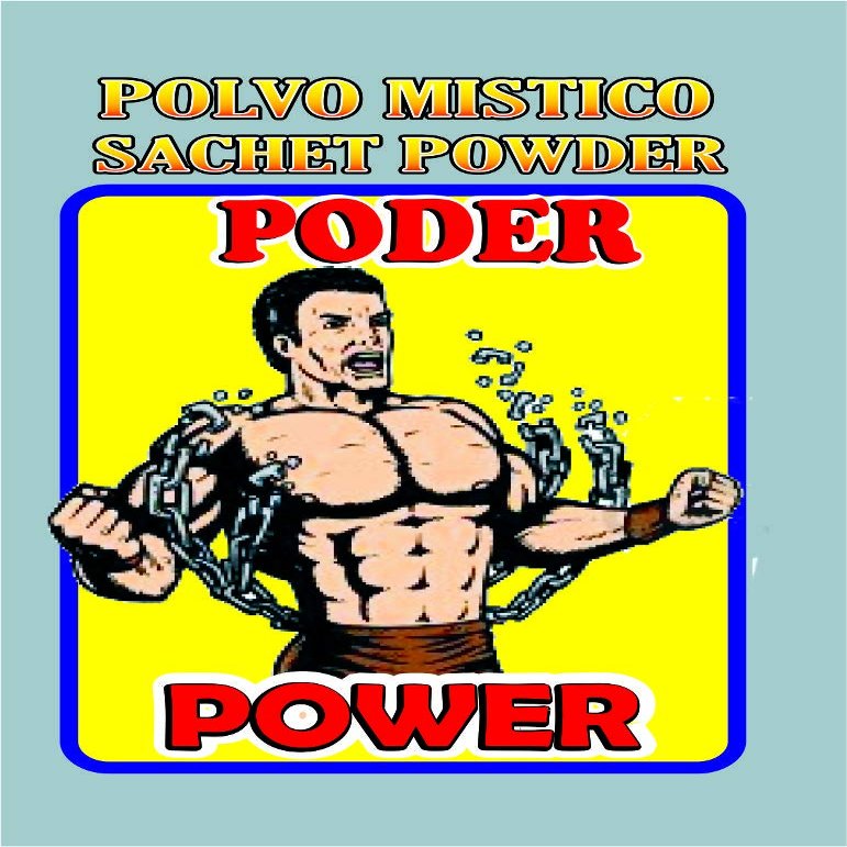 6 PIECES BRYBRADAN POWER SACHET POWDER/ PODER POLVO EN BOLSA 1/2 OZ 14 GR