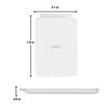 deweisn LED Tabletop Mount Makeup Mirror for Travel, 32 LEDs Lighted Vanity Mirrors with Dimmable Lighting,Compact, Slim, Rechargeable Folding Lighted Mirror for Beauty (White) view 2