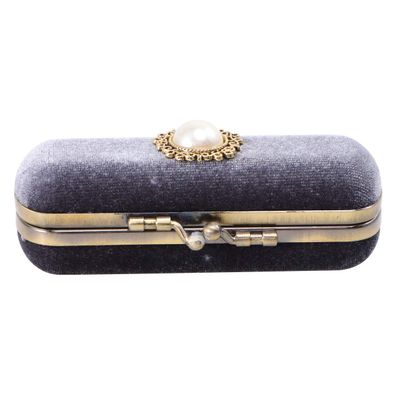 Cabilock Retro Velvet Lipstick Box with Mirror Compact Lip Balm Organizer Portable Makeup Case Travel Lipstick Holder
