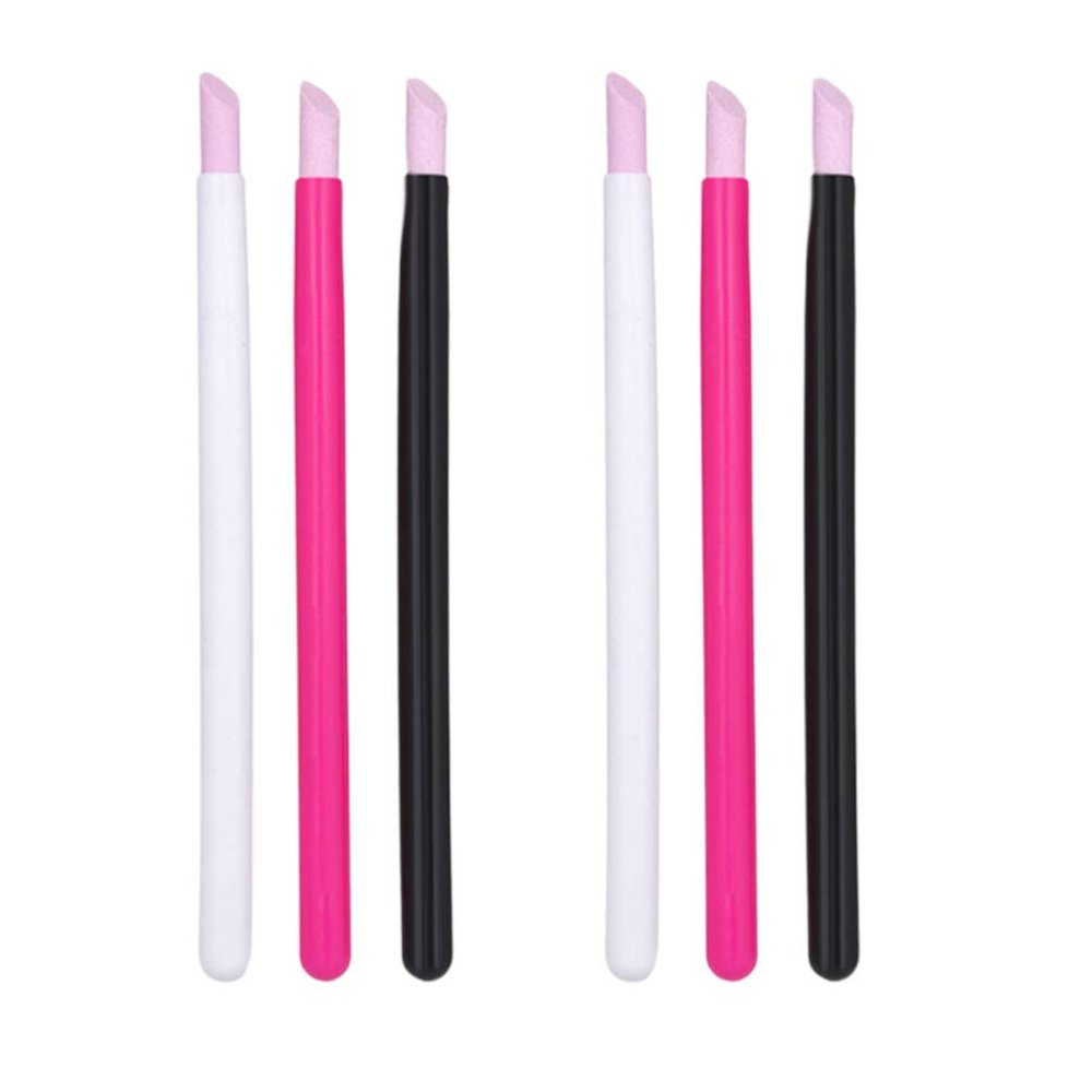 Beaupretty 6pcs Nail Polishing Pen Professional Nail Grinding White Rosy Easy to Use