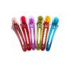 12PCS 6 Colors Plastic Metal Alligator Hair Clips Professional Hairdressing Salon Hair Barrettes Hollow Transparent Duck Bill Teeth Hair Clips Non Slip Band Clips (Length - 4.7in) view 4