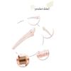 12PCS Plastic Metal Alligator Flower Hair Clips Professional Hairdressing Salon Hair Barrettes Translucent Duck Bill Teeth Hair Clips Non Slip Band Clips (Length - 3 Inch) view 4
