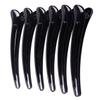 12PCS Black Hollow Plastic Metal Alligator Hair Clips Professional Hairdressing Salon Hair Barrettes Duck Bill Teeth Non Slip Clips for Hair Styling and Sectioning (Length - 4.7in) view 1