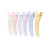 12PCS Hollow Candy Colour Plastic Metal Alligator Bows Hair Clips Professional Hairdressing Salon Hair Barrettes Duck Bill Teeth Hair Clips Non Slip band Clips (Length -2in) view 1