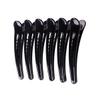 12PCS Black Hollow Plastic Metal Alligator Hair Clips Professional Hairdressing Salon Hair Barrettes Duck Bill Teeth Non Slip Clips for Hair Styling and Sectioning (Length -3in) view 1
