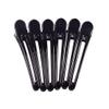 12PCS Black Hollow Plastic Metal Alligator Hair Clips Professional Hairdressing Salon Hair Barrettes Duck Bill Teeth Non Slip Clips for Hair Styling and Sectioning (Length -3in) view 3