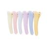 12PCS Candy colour Plastic Metal Alligator Bows Hair Clips Professional Hairdressing Salon Hair Barrettes Duck Bill Teeth Hair Clips Non Slip band Clips (Length -1.9 Inch) view 1