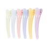 12PCS Hollow Candy Colour Plastic Metal Alligator Bows Hair Clips Professional Hairdressing Salon Hair Barrettes Duck Bill Teeth Hair Clips Non Slip band Clips (Length -3in) view 1
