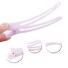 12PCS Hollow Candy Colour Plastic Metal Alligator Bows Hair Clips Professional Hairdressing Salon Hair Barrettes Duck Bill Teeth Hair Clips Non Slip band Clips (Length -3in) view 2
