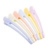 12PCS Hollow Candy Colour Plastic Metal Alligator Bows Hair Clips Professional Hairdressing Salon Hair Barrettes Duck Bill Teeth Hair Clips Non Slip band Clips (Length -3in) view 3