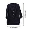 Beaupretty Womens Hair Salon Smock Jacket Black Salon Client Gown Robes Cape Hair Smock Cape Long Sleeve Black view 4