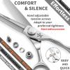 Fengliren High-end Professional Extremely Very Sharp Barber Hair Cutting Scissors Hairdresser Shears For Hair 6.5 Inch Haircut Scissor Made Of Stainless Steel Alloy For Hairdressing Salon and Home Use view 3