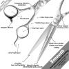 Fengliren High-end Professional Extremely Very Sharp Barber Hair Cutting Scissors Hairdresser Shears For Hair 6.5 Inch Haircut Scissor Made Of Stainless Steel Alloy For Hairdressing Salon and Home Use view 4
