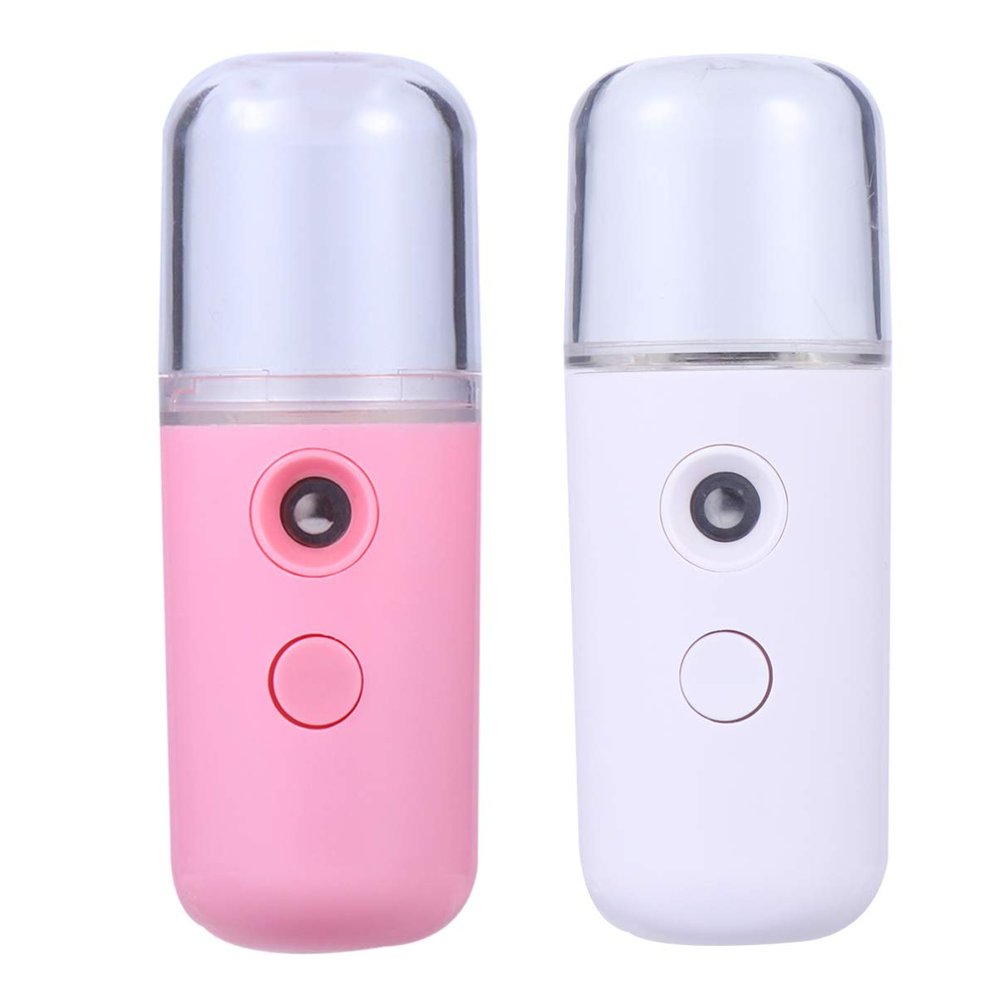 2pcs Mini Humidifier Facial Air Humidifier Mist Sprayer Aromatherapy Diffuser Hand Humidifier Face Diffuser Moisturizing Humidifier Portable Skin Care Moisturizer
