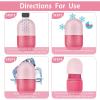 Ice Roller for Face and Eye, Ice face roller,Gua Sha Facial Tools, Facial ice roller, Skin Care Tools,Ice mold for face(Pink-face) view 3