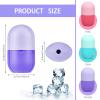 Ice Roller for Face and Eye, Ice face roller,Gua Sha Facial Tools, Facial ice roller, Skin Care Tools,Ice mold for face (purple-face) view 2