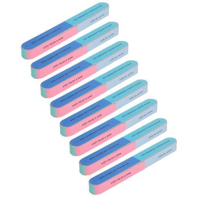 8pcs 6 Nail Sanding Block Pet Nail File Pedicure Manicure File Pedicure Nail Buffer Diy Nail Art Supplies Sponge File Acrylic Nail Files Dead Manicure Tools Care
