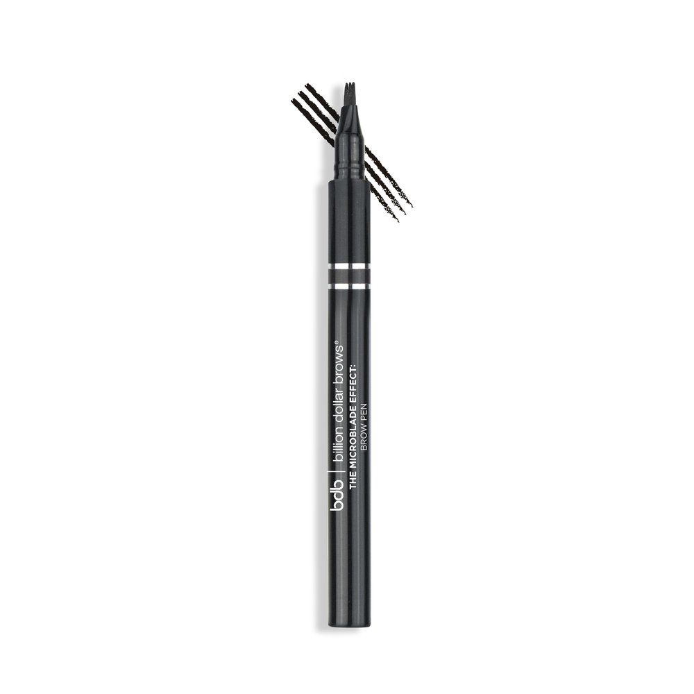 bdb Microblade Effect: Brow Pen - Waterproof, Smudge-Proof, Long Lasting, Raven Black