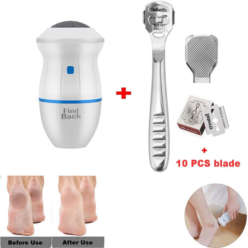 CRRD Electric Vacuum Adsorption Foot Grinder Portable Electric Pedicure Tools Foot Care Tool Skin Callus Remover Foot Polisher USB Foot File Pedicure Tools