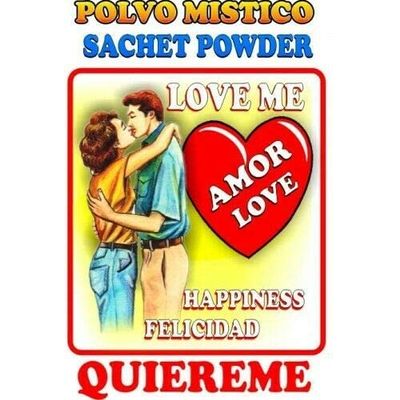 6 PIECES BRYBRADAN LOVE ME SACHET POWDER / QUIEREME POLVO EN BOLSA 1/2 OZ 14 GR
