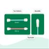 2pcs Reusable Cotton Swab Ear Cleaning Cosmetic Silicone Buds Swabs Sticks Double-headed Recycling For Cleaning Makeup view 3