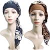 4Packs/3Packs/2Packs Chemotherapy Head Scarf Night Sleep hat Cap Elastic broadband Multifunctional Printing hat Chemical Hair Loss Cap view 3