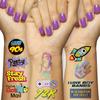 Throwback 90s Theme Temporary Tattoos (5 Pages) - Funny 1990's Theme Party Decoration, Favors & Supplies multicolor view 1