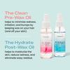 Clean & Hydrate At Home Waxing Kit Oils  Pre Wax Cleanser Preps & Protects Skin  Post Body & Facial Wax Oil Soothes, Reduces Redness, Removes Residue  Make Hair Removal Easy by KoluaWax, 3 Oz. Each view 3