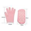 AnHua 2 Pcs Moisturize Soften Repair Cracked Skin Moisturizing Treatment Gel Spa Socks Gloves (Pink) view 4