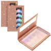 2 Packs 5 Pairs Eyelash Book Empty False Lash Storage Book Box Glitter False Eyelash Storage Case Container Makeup Display Lash Holder Portable Travel Catalog for Women, Rose Gold view 1