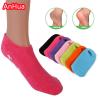 AnHua 1 Pair Feet Spa Moisturizing Gel Socks Exfoliating Dry Cracked Soft Skin Sock Pedicure Foot Care Tool Beauty Foot Care (Rose Red) view 2