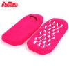 AnHua 1 Pair Feet Spa Moisturizing Gel Socks Exfoliating Dry Cracked Soft Skin Sock Pedicure Foot Care Tool Beauty Foot Care (Rose Red) view 3