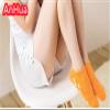 AnHua 1 Pair Feet Spa Moisturizing Gel Socks Exfoliating Dry Cracked Soft Skin Sock Pedicure Foot Care Tool Beauty Foot Care (Orange) view 3