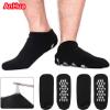 AnHua 1 Pair Feet Spa Moisturizing Gel Socks Exfoliating Dry Cracked Soft Skin Sock Pedicure Foot Care Tool Beauty Foot Care (Black) view 2