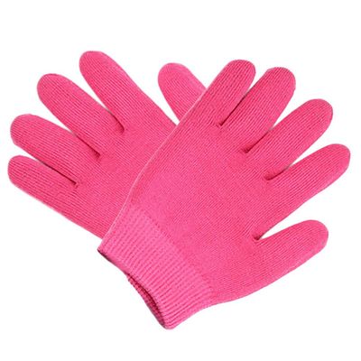 AnHua 1 Pair Gel SPA Moisturizing Gloves Soft Cotton Moisturizing Whitening Exfoliating Foot Mask Smooth Skin Care Dry Treatment (Rose)