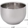 Akstore Men's Durable Shave Soap Cup Stainless Steel Heat Insulation Smooth Shaving Mug Bowl (Medium) view 2